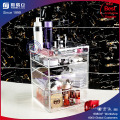 Organizador de maquillaje de 4 gavetas de acrílico, Lucite cosmetic Organizer